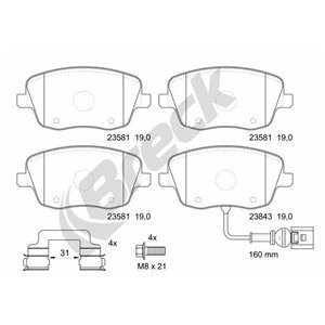 23581 00 702 10 BRECK Piduriklotside komplekt, ketaspidur     