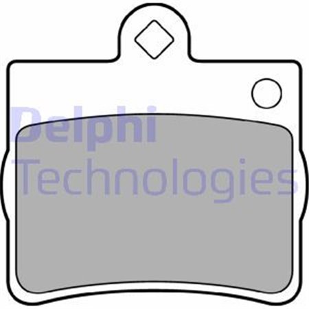 LP1402 Комплект тормозных колодок, дисковый тормоз DELPHI     