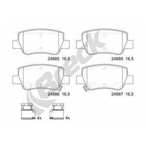 24885 00 704 10 Brake Pad Set, disc brake BRECK - Top1autovaruosad