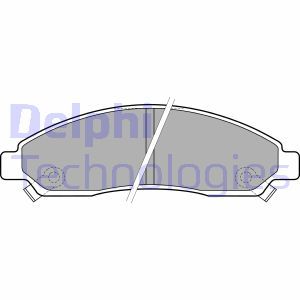 LP2037 Комплект тормозных колодок, дисковый тормоз DELPHI     