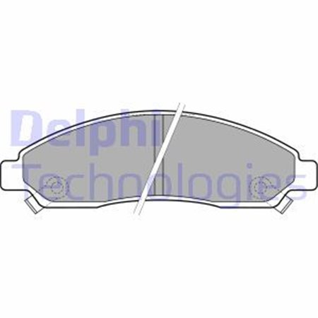 LP2037 Brake Pad Set, disc brake DELPHI