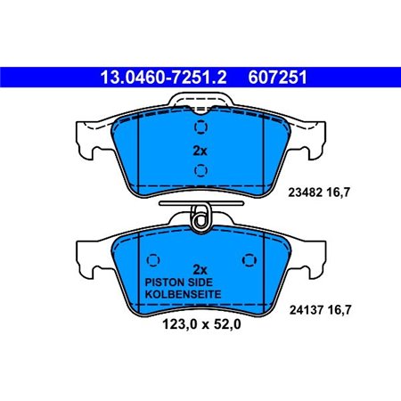 13.0460-7251.2 Brake Pad Set, disc brake ATE