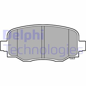 LP3253 Комплект тормозных колодок, дисковый тормоз DELPHI - Top1autovaruosad