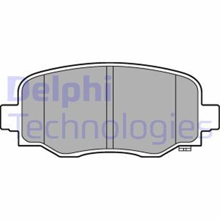 LP3253 Комплект тормозных колодок, дисковый тормоз DELPHI