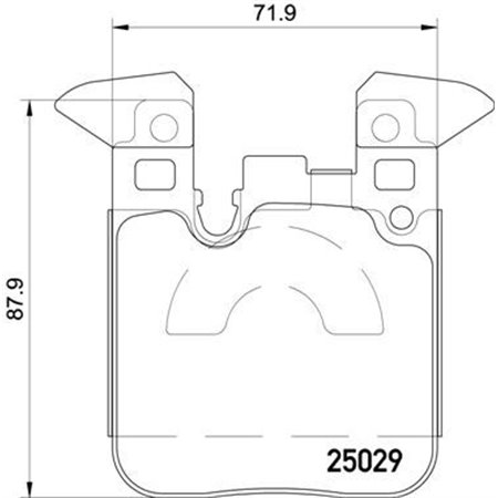 P 06 087X Комплект тормозных колодок, дисковый тормоз BREMBO
