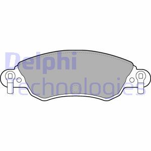 LP1656 Комплект тормозных колодок, дисковый тормоз DELPHI     