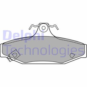 LP1420 Комплект тормозных колодок, дисковый тормоз DELPHI - Top1autovaruosad