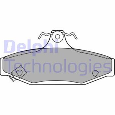 LP1420 Комплект тормозных колодок, дисковый тормоз DELPHI     