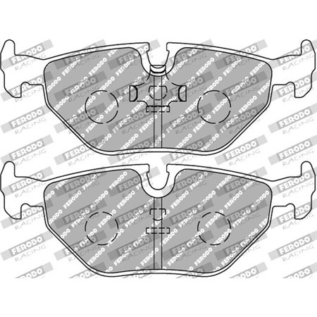 FCP578H Комплект тормозных колодок, дисковый тормоз FERODO RACING