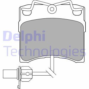 LP1535 Комплект тормозных колодок, дисковый тормоз DELPHI     