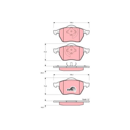 GDB1275  Brake pads set TRW 