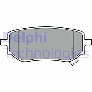 LP3402 Комплект тормозных колодок, дисковый тормоз DELPHI - Top1autovaruosad