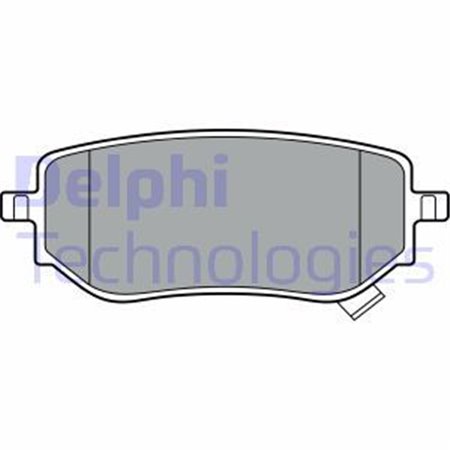 LP3402 Комплект тормозных колодок, дисковый тормоз DELPHI