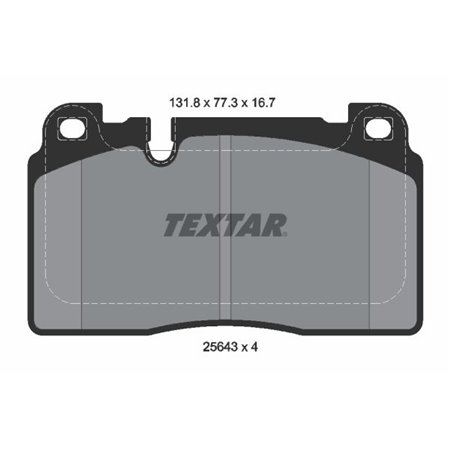 2564305 Brake Pad Set, disc brake TEXTAR