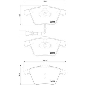 P 85 129X Brake Pad Set, disc brake BREMBO - Top1autovaruosad