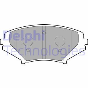 LP1867 Комплект тормозных колодок, дисковый тормоз DELPHI     