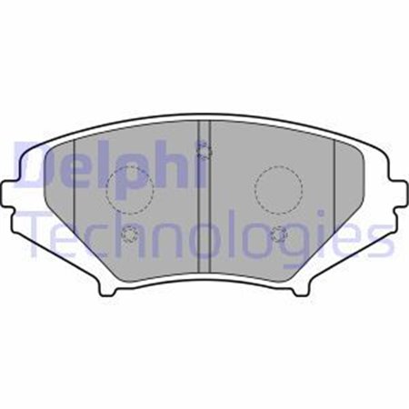 LP1867 Комплект тормозных колодок, дисковый тормоз DELPHI     