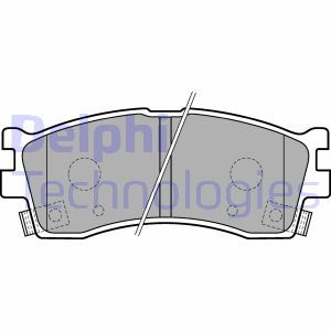 LP1702 Комплект тормозных колодок, дисковый тормоз DELPHI     