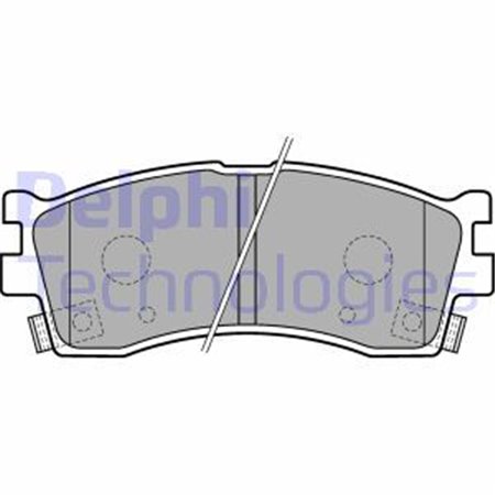LP1702 Комплект тормозных колодок, дисковый тормоз DELPHI