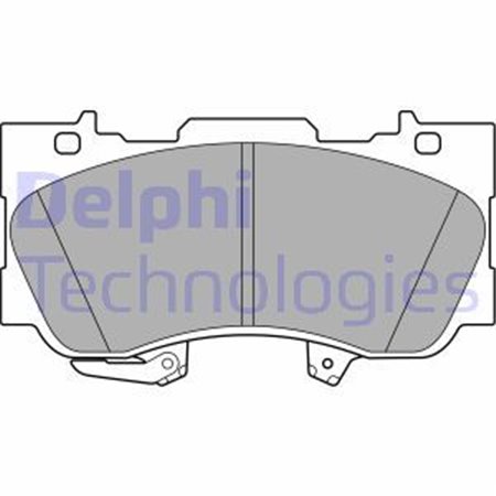 LP3592 Комплект тормозных колодок, дисковый тормоз DELPHI