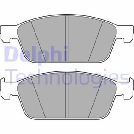 LP3672 Комплект тормозных колодок, дисковый тормоз DELPHI     