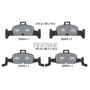 2240201 Brake Pad Set, disc brake TEXTAR - Top1autovaruosad