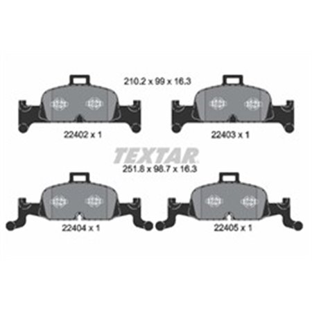 2240201  Brake pads set TEXTAR 