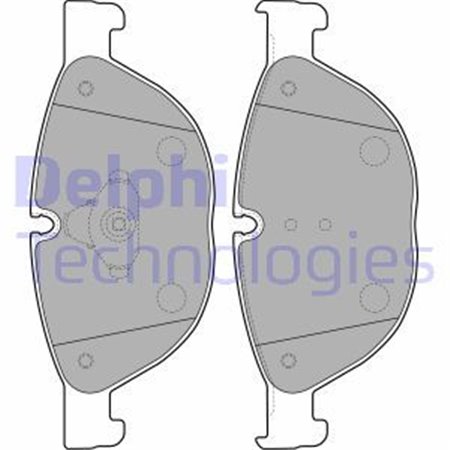 LP2189 Комплект тормозных колодок, дисковый тормоз DELPHI     