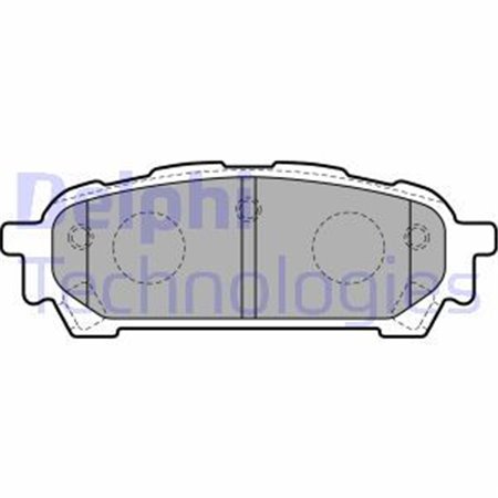 LP1822 Комплект тормозных колодок, дисковый тормоз DELPHI