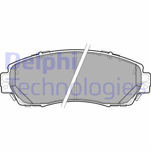 LP2710 Комплект тормозных колодок, дисковый тормоз DELPHI - Top1autovaruosad