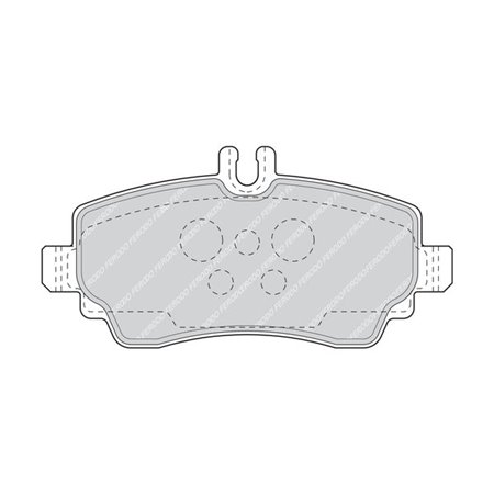 FDB1356 Brake Pad Set, disc brake FERODO