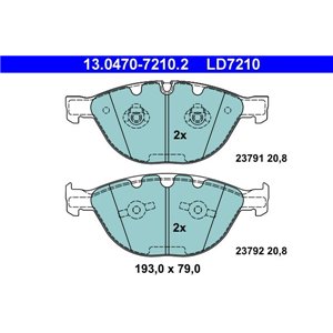 13.0470-7210.2 Brake Pad Set, disc brake ATE - Top1autovaruosad
