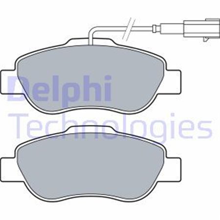 LP3412 Комплект тормозных колодок, дисковый тормоз DELPHI