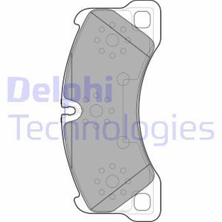 LP2117 Комплект тормозных колодок, дисковый тормоз DELPHI