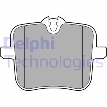 LP3617 Комплект тормозных колодок, дисковый тормоз DELPHI