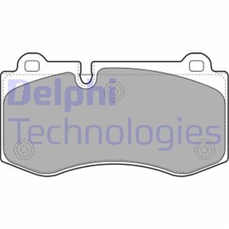 LP1980 Brake Pad Set, disc brake DELPHI