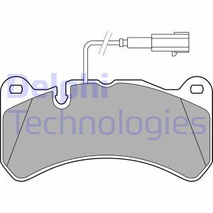 LP3374 Комплект тормозных колодок, дисковый тормоз DELPHI     