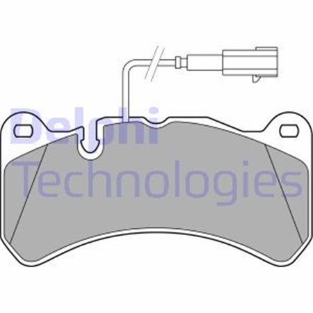 LP3374 Brake Pad Set, disc brake DELPHI