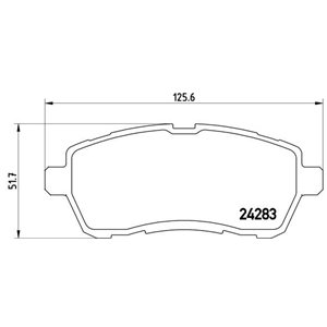 P 24 072X Тормозные колодки   тюнингованные BREMBO     