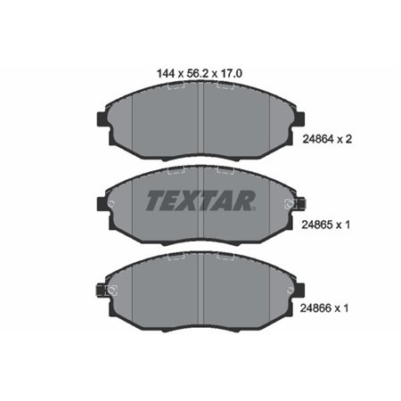 2486401 Brake Pad Set, disc brake TEXTAR