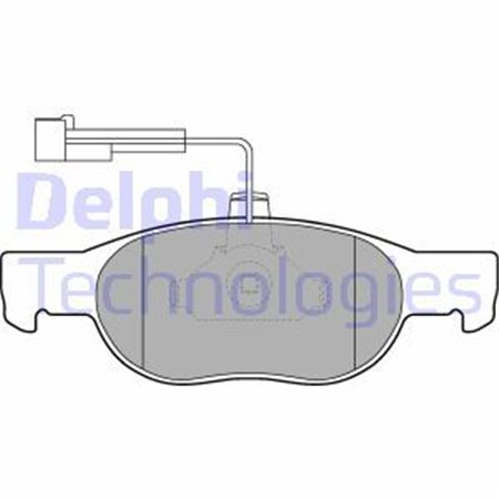 LP1585 Комплект тормозных колодок, дисковый тормоз DELPHI