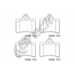 23305 00 702 00 Комплект тормозных колодок, дисковый тормоз BRECK - Top1autovaruosad