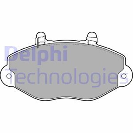 LP1418 Комплект тормозных колодок, дисковый тормоз DELPHI     