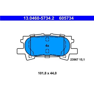 13.0460-5734.2  Brake pads set ATE 