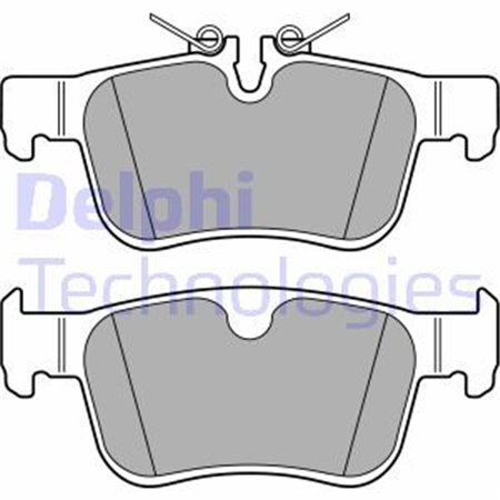 LP3312 Brake Pad Set, disc brake DELPHI