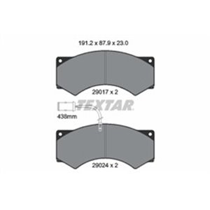 2901704 Комплект тормозных колодок, дисковый тормоз TEXTAR - Top1autovaruosad