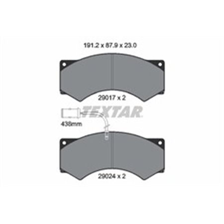 2901704 Brake Pad Set, disc brake TEXTAR