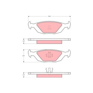 GDB392  Brake pads set TRW 