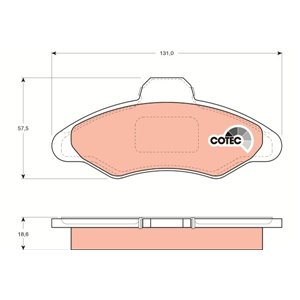 GDB897  Brake pads set TRW 