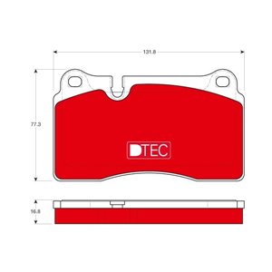 GDB1670DTE  Brake pads set TRW 